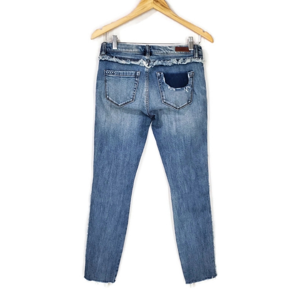 NWT Blank NYC Frayed Skinny Jeans Raw Hem Fray for Days Size 25 Boho - Picture 4 of 14